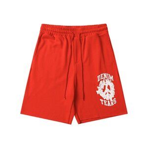 Denim Tears Red Bottom Letter Print Shorts